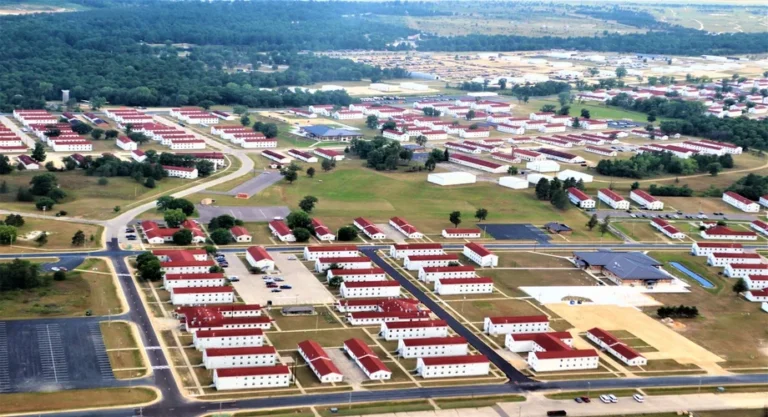 Aerial view of military family housing — DTMO prices BAH from rental data in 299 military housing areas